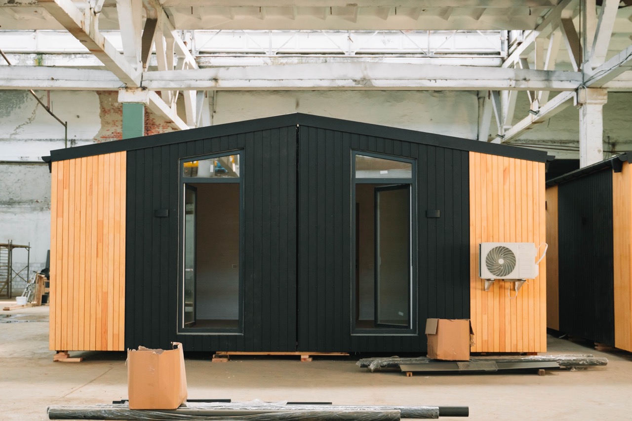 Prefab cabin exterior