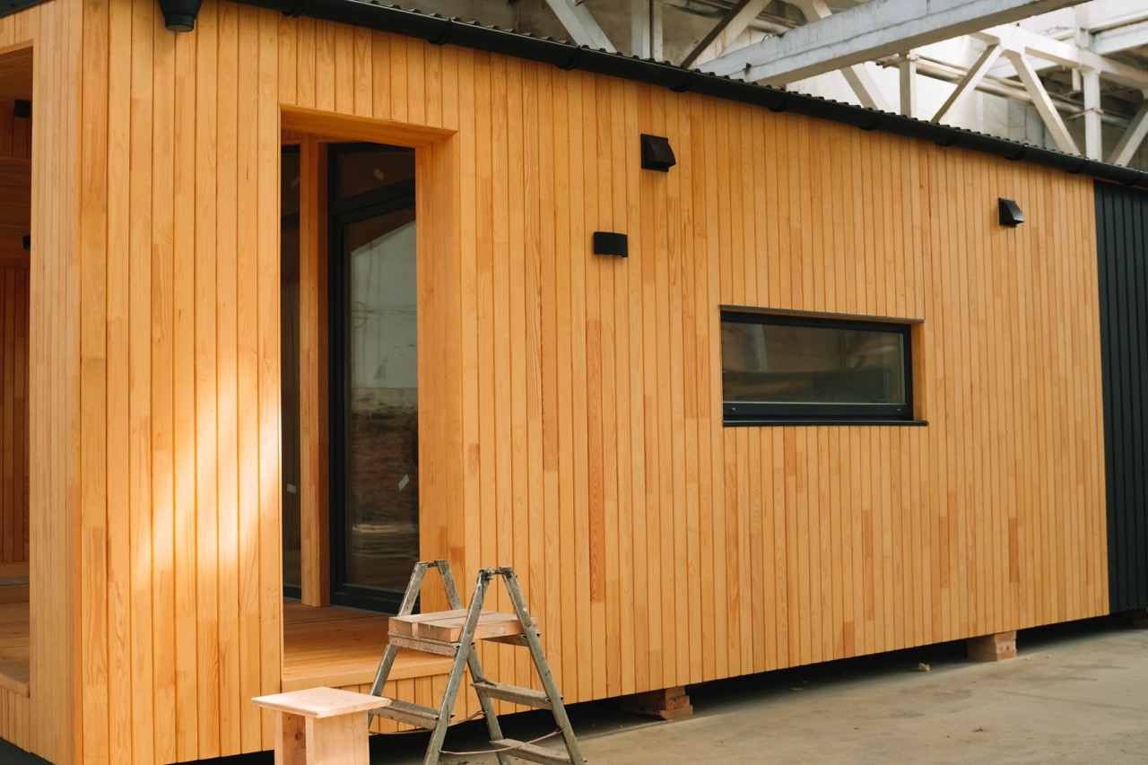 Timber cabin construction